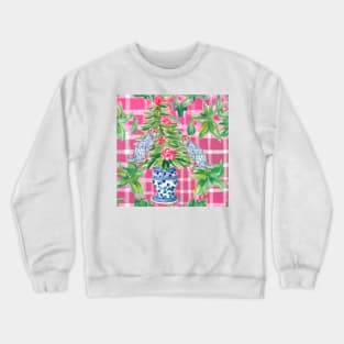 Preppy Christmas cheetahs Crewneck Sweatshirt